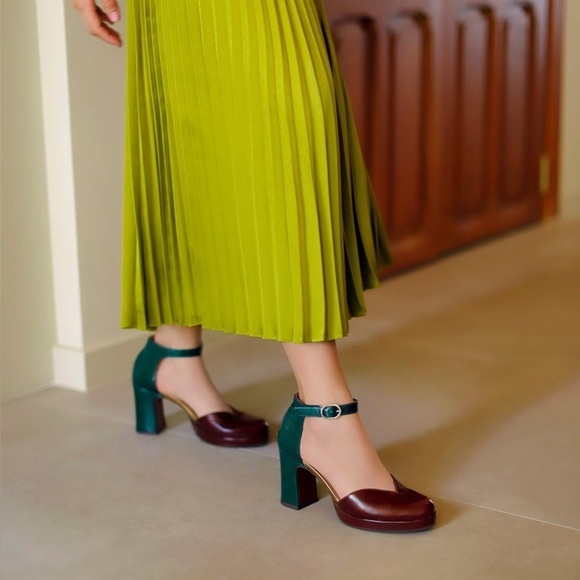 Chie Mihara Damaho Multi Suede & Patent Leather Heels size 9 - Picture 2 of 10